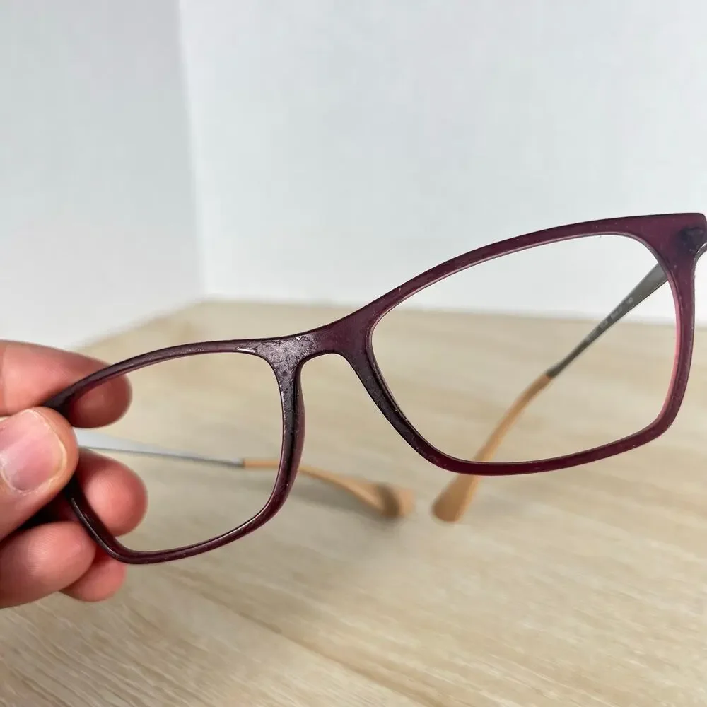 Ray-Ban RB7053 5526 Red Square Eyeglasses READ DESC Frames Only 54-17-140